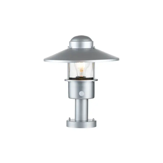 Уличный светильник Elstead Lighting KLAMPENBORG-PED-PIR-SIL — серебряный