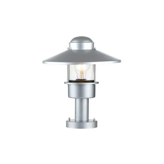 Уличный светильник Elstead Lighting KLAMPENBORG-PED-SIL — серебряный