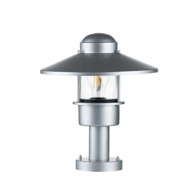 Уличный светильник Elstead Lighting KLAMPENBORG-PED-SIL — серебряный, ракурс 5