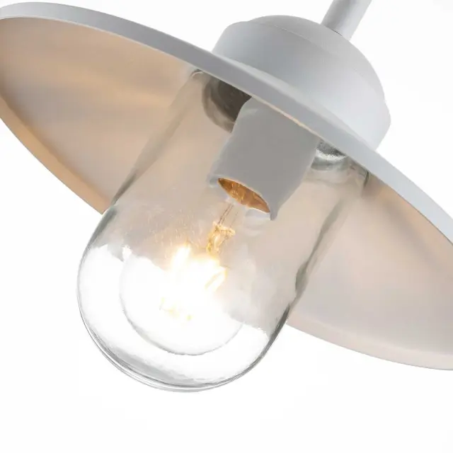 Уличный светильник Elstead Lighting KLAMPENBORG-WHT — белый, ракурс 2