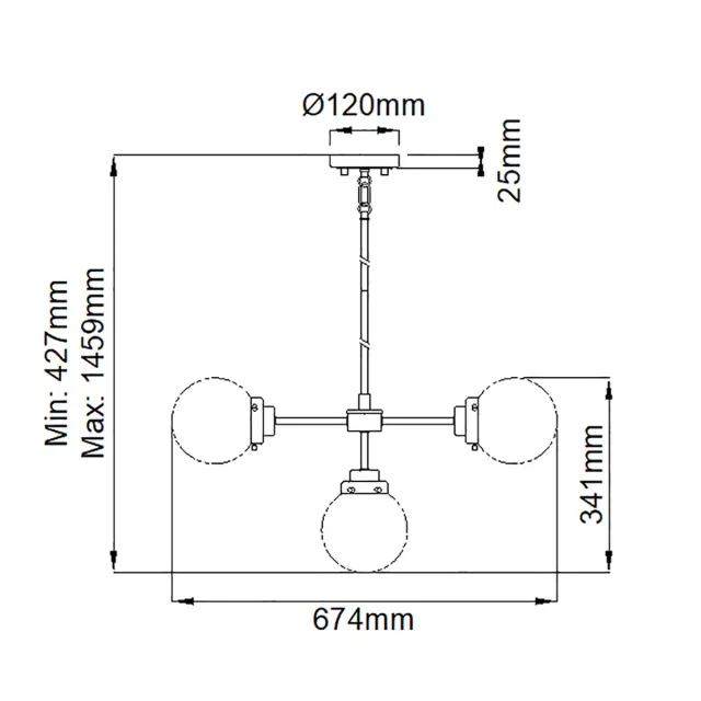 Люстра Elstead Lighting KULA5 — хром, ракурс 5