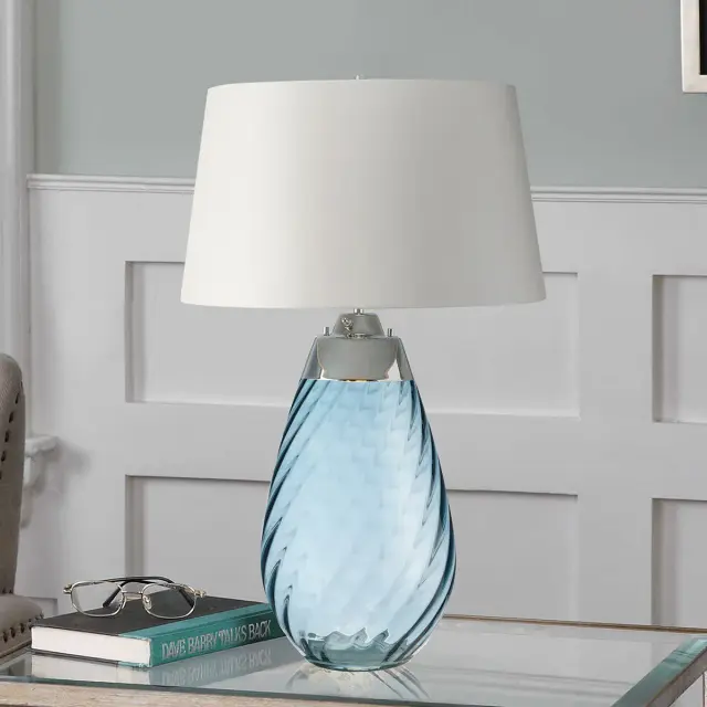 Настольная лампа Elstead Lighting LENA-TL-L-BLUE-OWSS — белый, ракурс 7