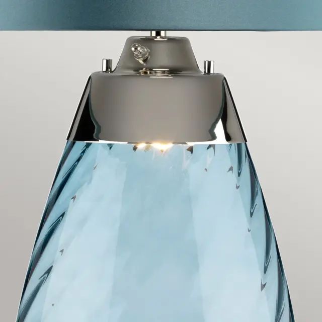 Настольная лампа Elstead Lighting LENA-TL-L-BLUE — синий, ракурс 2