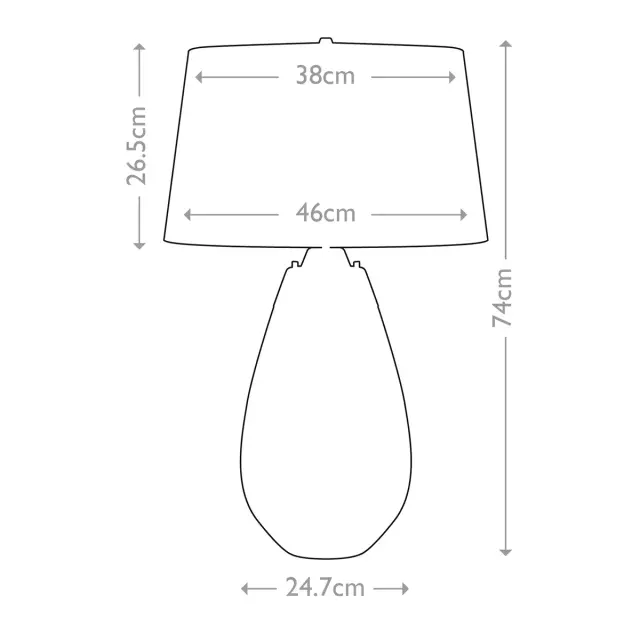 Настольная лампа Elstead Lighting LENA-TL-L-PLUM — фиолетовый, ракурс 8