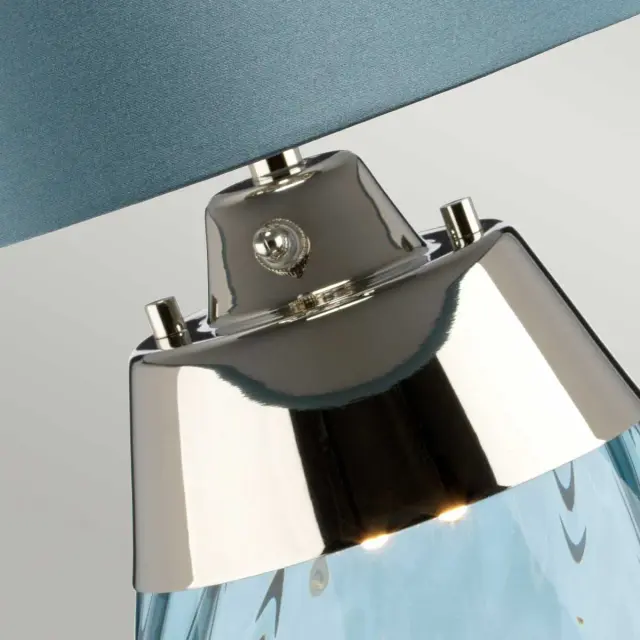 Настольная лампа Elstead Lighting LENA-TL-S-BLUE — синий, ракурс 2