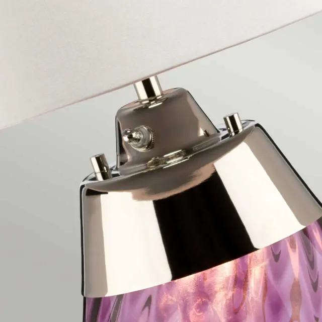 Настольная лампа Elstead Lighting LENA-TL-S-PLUM-OWSS — белый, ракурс 2