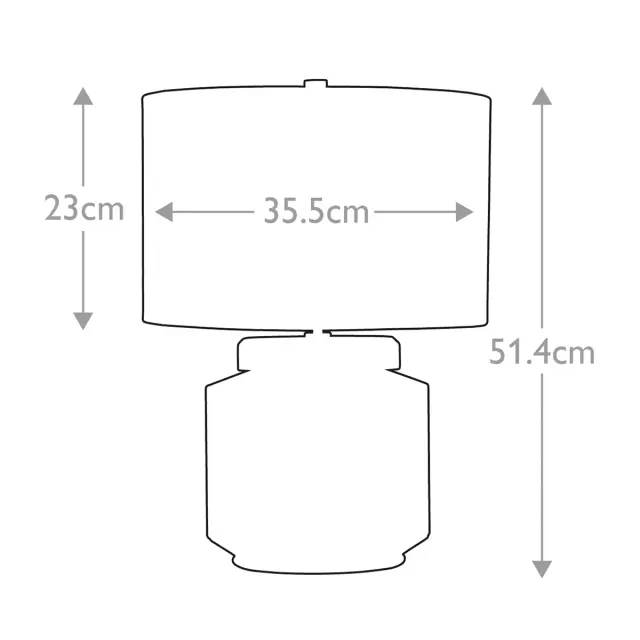 Настольная лампа Elstead Lighting LUGA-TL-NATURAL — белый, ракурс 7