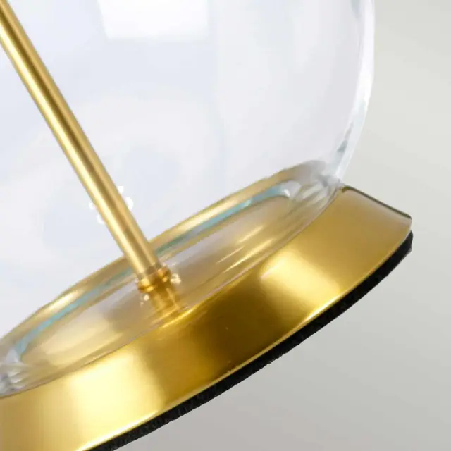 Настольная лампа Elstead Lighting ORB-CLEAR-AB-BLK — латунь, ракурс 3
