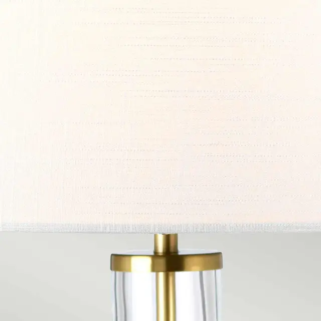 Настольная лампа Elstead Lighting ORB-CLEAR-AB-WHT — латунь, ракурс 2