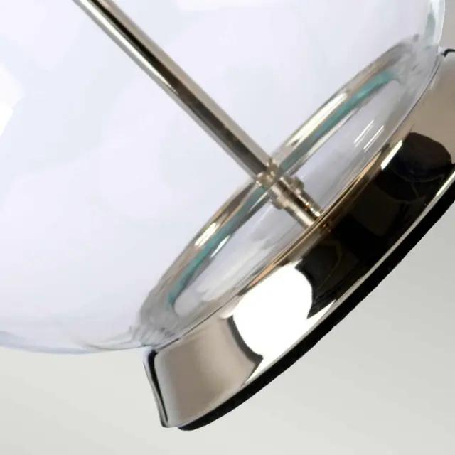 Настольная лампа Elstead Lighting ORB-CLEAR-PN-BLK — никель, ракурс 3
