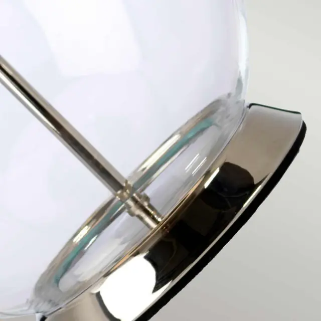 Настольная лампа Elstead Lighting ORB-CLEAR-PN-WHT — никель, ракурс 3