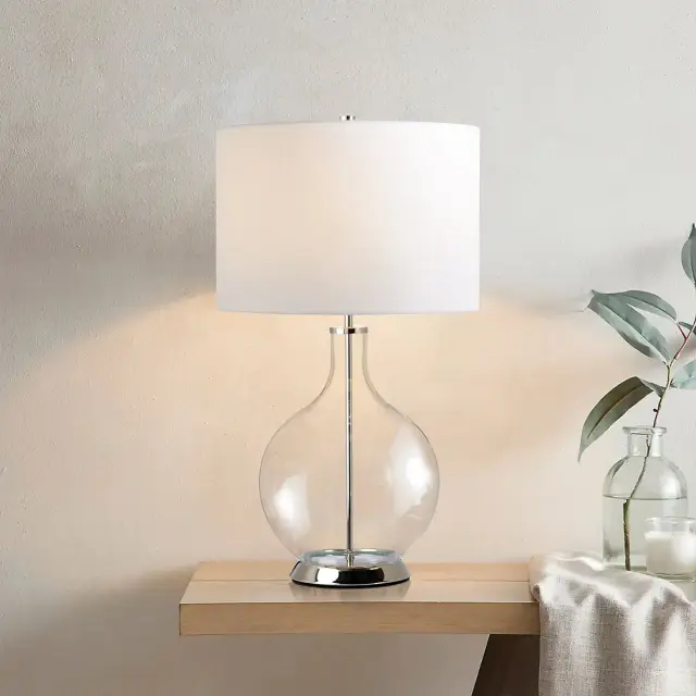 Настольная лампа Elstead Lighting ORB-CLEAR-PN-WHT — никель, ракурс 6