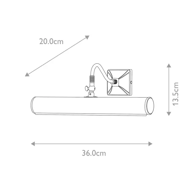 Подсветка для картин/зеркал Elstead Lighting PL1-20-BB — латунь, ракурс 7