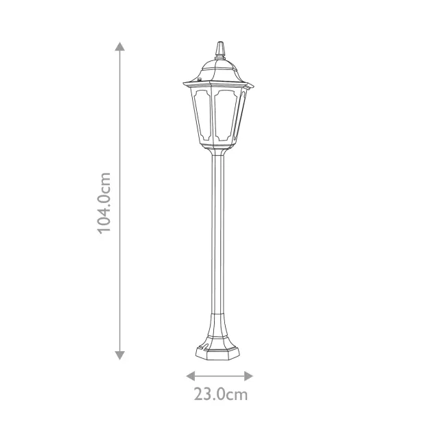 Уличный светильник Elstead Lighting PR5 BLACK — черный, ракурс 5