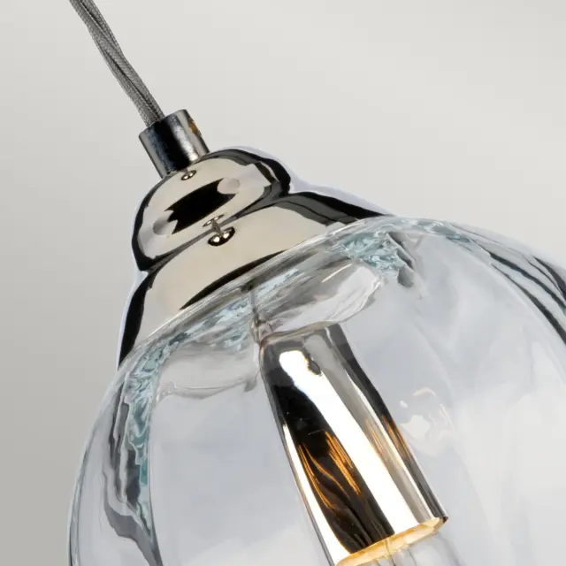 Светильник Elstead Lighting TIBER-P-CLEAR — хром, ракурс 3