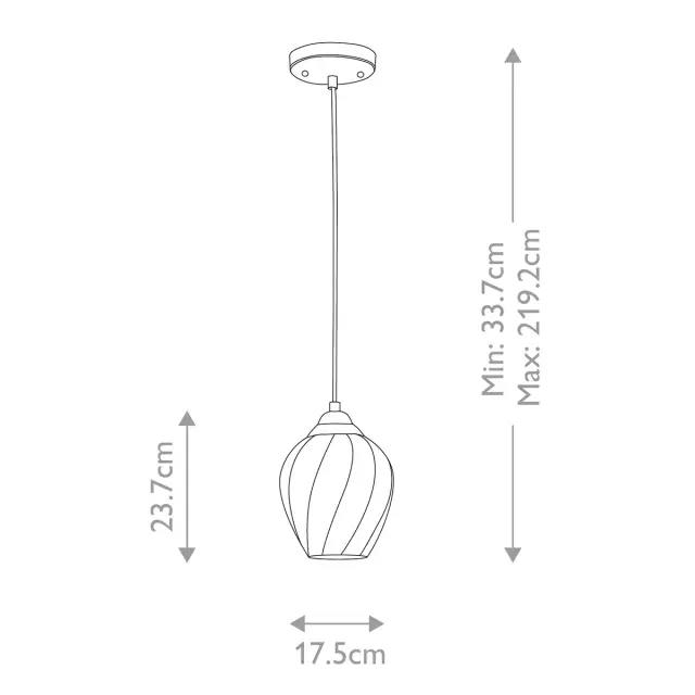 Светильник Elstead Lighting TIBER-P-CLEAR — хром, ракурс 5