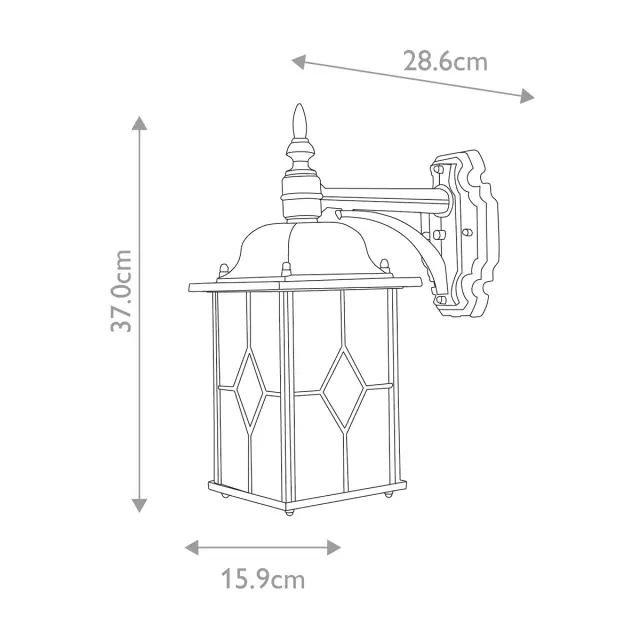 Уличный светильник Elstead Lighting WX2 — черный, ракурс 5