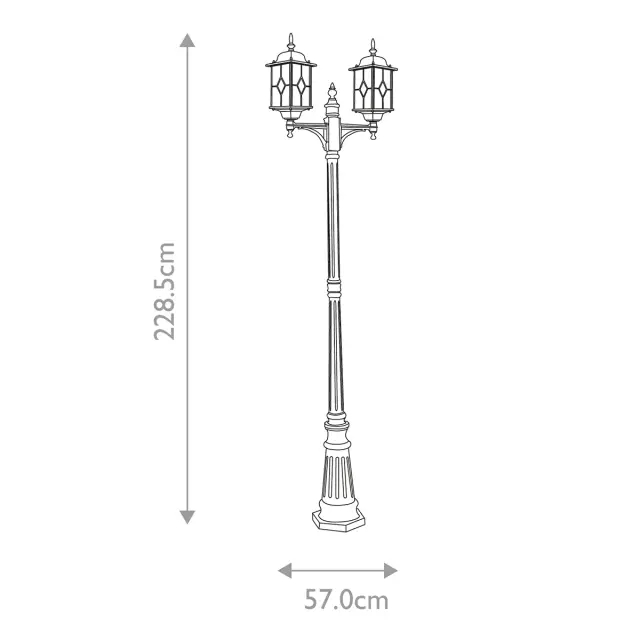 Фонарный столб Elstead Lighting WX8 — черный, ракурс 5