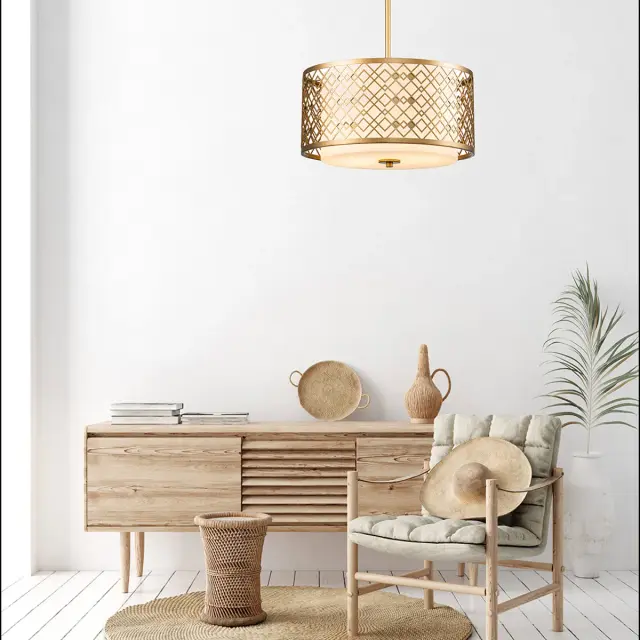 Люстра Elstead Lighting ZIGGY-2P-M-LG — золотой, ракурс 7