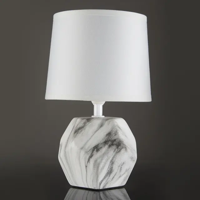 Настольная лампа Escada 10163/T White MARBLE — белый, ракурс 2