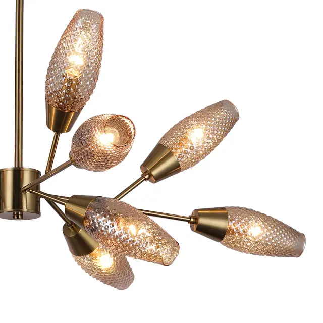 Люстра Escada 10165/12PL Copper DESIRE — медь, ракурс 3