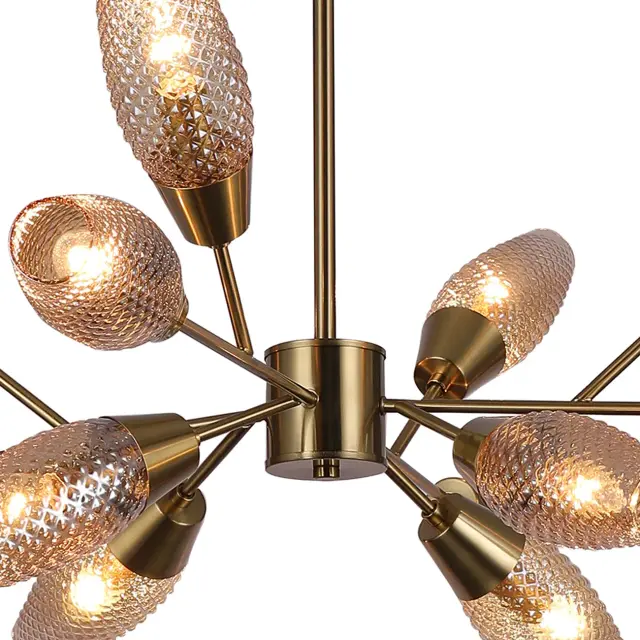 Люстра Escada 10165/12PL Copper DESIRE — медь, ракурс 4