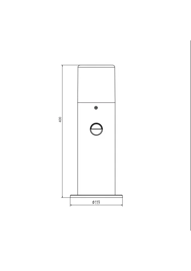 Уличный светильник Escada 10179/T GARDEN — серый, ракурс 4