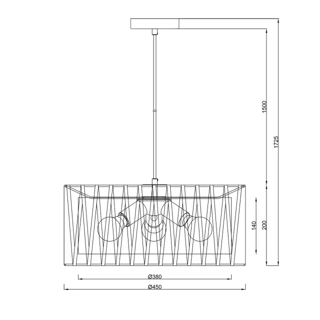 Люстра Escada 10181/3S ZAMBEZE — черный, ракурс 6