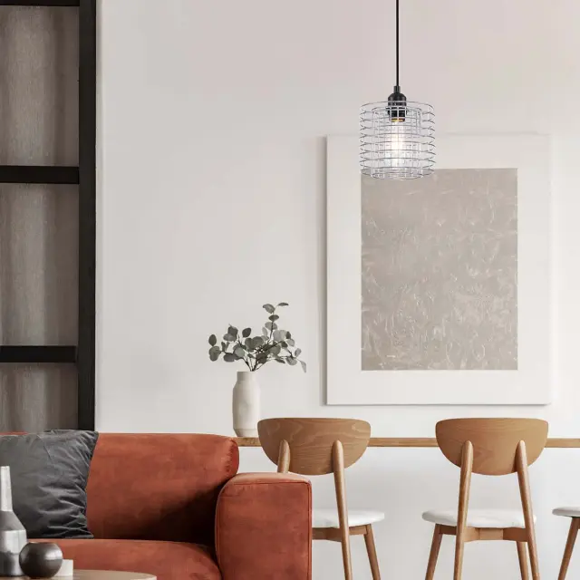 Светильник Escada 10190/1S Chrome GRID — черный, ракурс 5