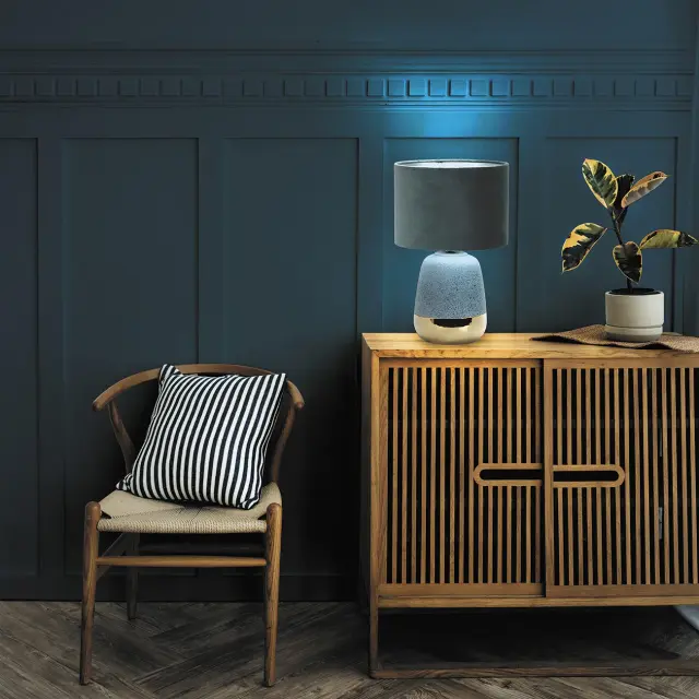 Настольная лампа Escada 10200/L Blue HESTIA — синий, ракурс 4