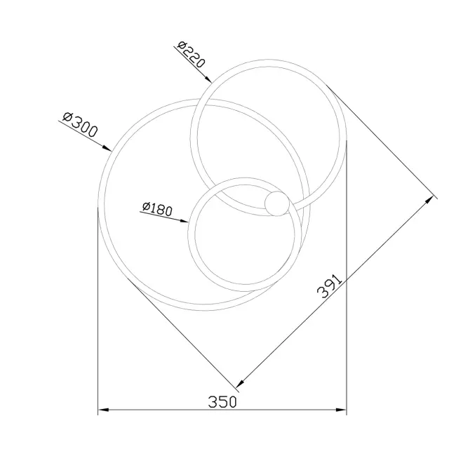 Люстра Escada 10213/2LED BL White CONTOUR — белый, ракурс 5
