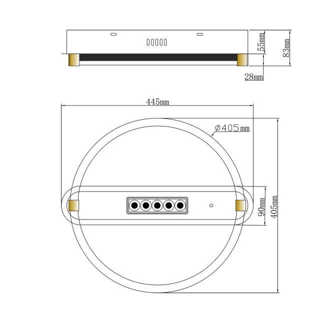Светильник Escada 10253/1LED ASPECT — серый, ракурс 6