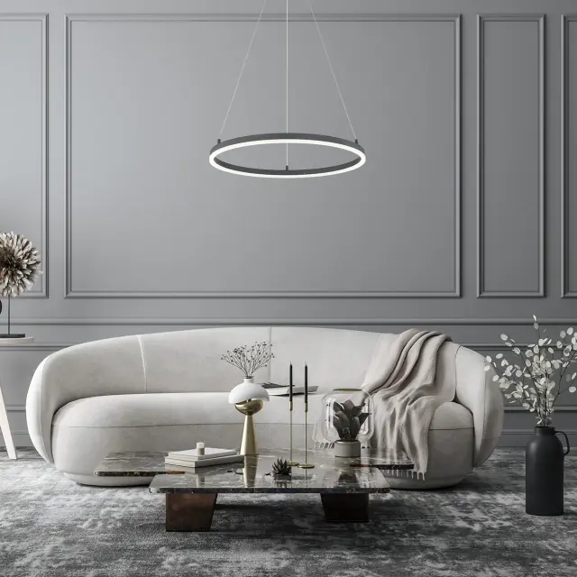 Светильник Escada 10254/1LED Black APP VOID — черный, ракурс 6
