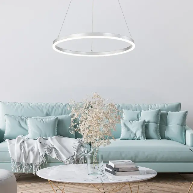 Светильник Escada 10254/1LED Silver APP VOID — серый, ракурс 6