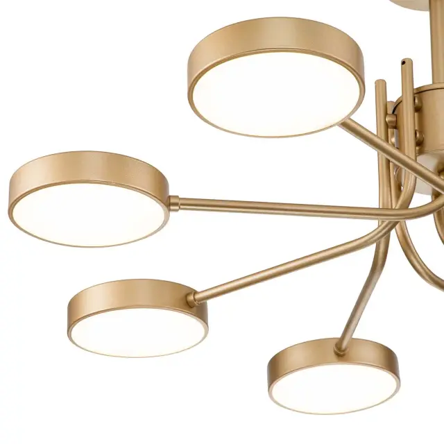 Люстра Escada 10258/8LED SKYLAR — золотой, ракурс 3