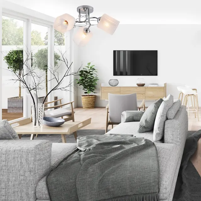 Люстра Escada 1105/3PL SPIREA — хром, ракурс 3