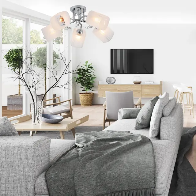 Люстра Escada 1105/5PL SPIREA — хром, ракурс 4
