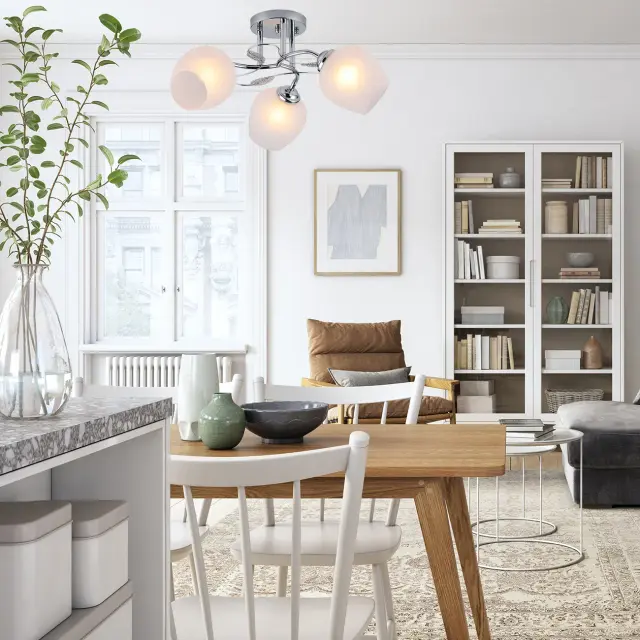 Люстра Escada 1108/3PL SORBARIA — хром, ракурс 4