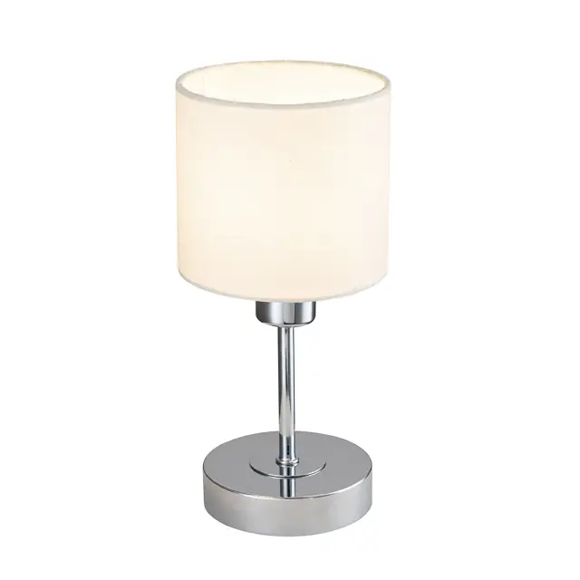 Настольная лампа Escada 1109/1 Chrome/Beige DENVER — хром, ракурс 3