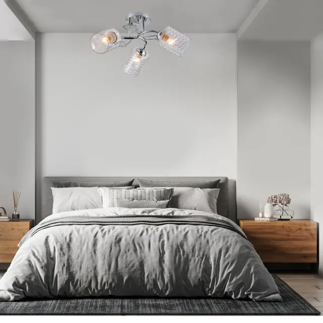 Люстра Escada 1113/3PL WEIGELA — хром, ракурс 4