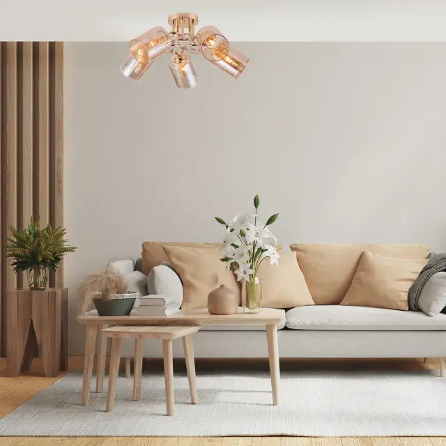 Люстра Escada 1118/5PL NEULIA — золотой, ракурс 4