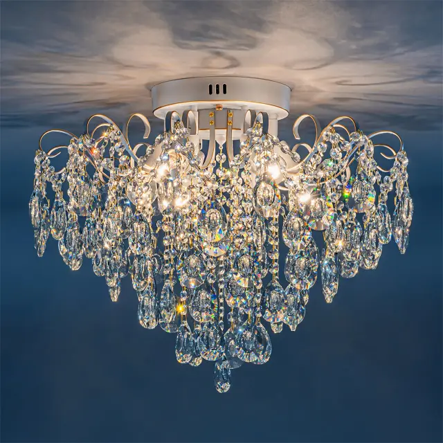 Люстра Escada 1120/6PL GERTRUDE — белое золото, ракурс 2
