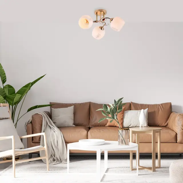 Люстра Escada 1121/3PL ANEMONE — золотой, ракурс 4