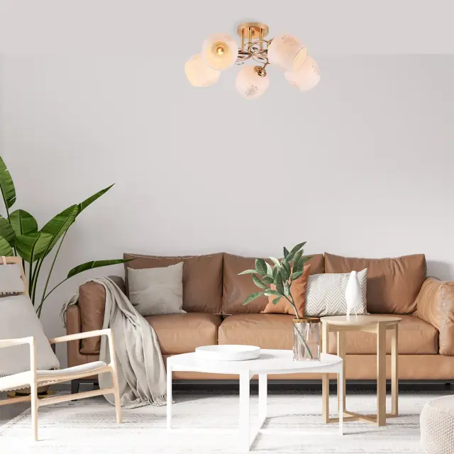Люстра Escada 1121/5PL ANEMONE — золотой, ракурс 4