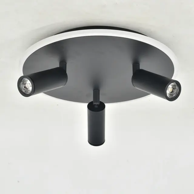 Светильник Escada 20046SMA/03LED BK — черный, ракурс 3