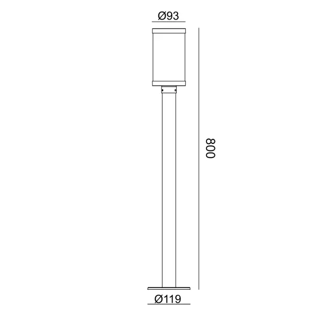 Уличный светильник Escada 30003G/02 — черный, ракурс 3