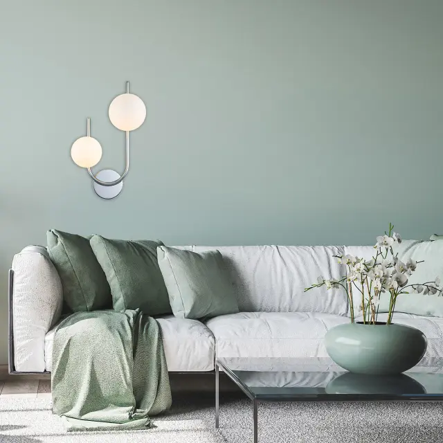 Бра Escada 642/2A Silver SPHERE — серебряный, ракурс 5