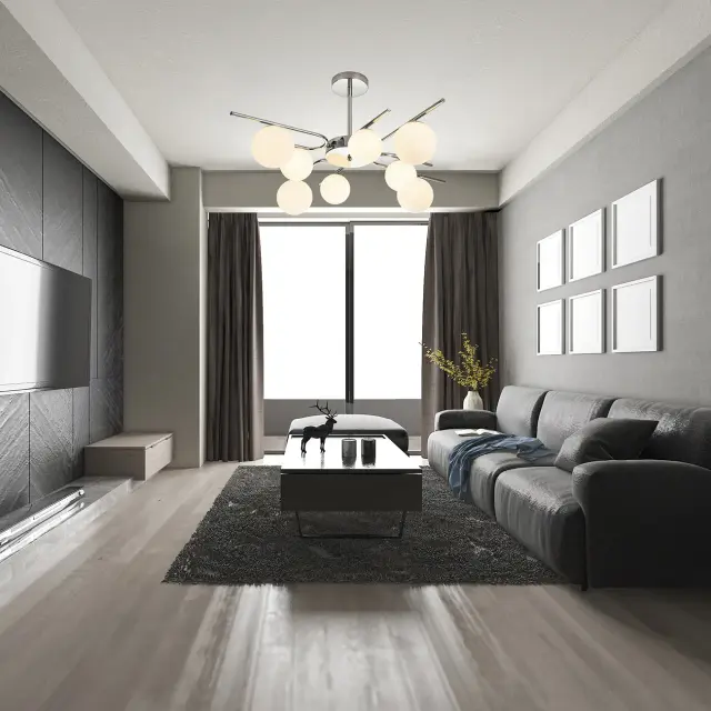 Люстра Escada 642/8P Silver SPHERE — серебряный, ракурс 3