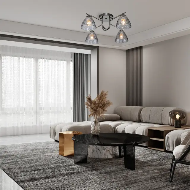 Люстра Escada 659/4PL Black ADONIS — черный, ракурс 5