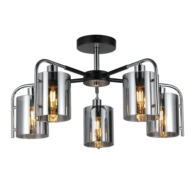 Люстра Escada 671/5P Chrome ELEGANT — черный
